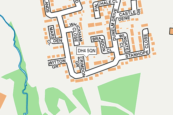 DH4 5QN map - OS OpenMap – Local (Ordnance Survey)