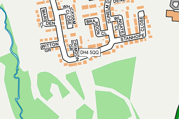 DH4 5QQ map - OS OpenMap – Local (Ordnance Survey)