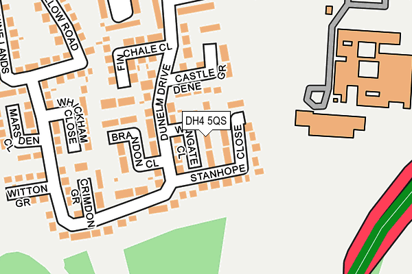 DH4 5QS map - OS OpenMap – Local (Ordnance Survey)