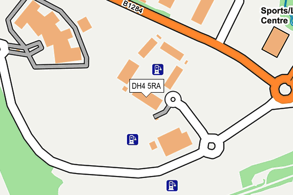 DH4 5RA map - OS OpenMap – Local (Ordnance Survey)