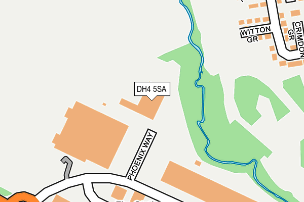 DH4 5SA map - OS OpenMap – Local (Ordnance Survey)