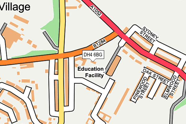 DH4 6BG map - OS OpenMap – Local (Ordnance Survey)