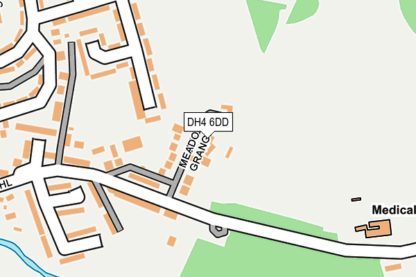 DH4 6DD map - OS OpenMap – Local (Ordnance Survey)