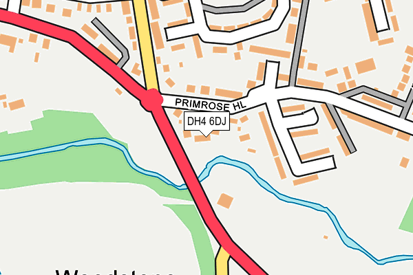 DH4 6DJ map - OS OpenMap – Local (Ordnance Survey)