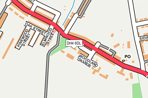 DH4 6DL map - OS OpenMap – Local (Ordnance Survey)
