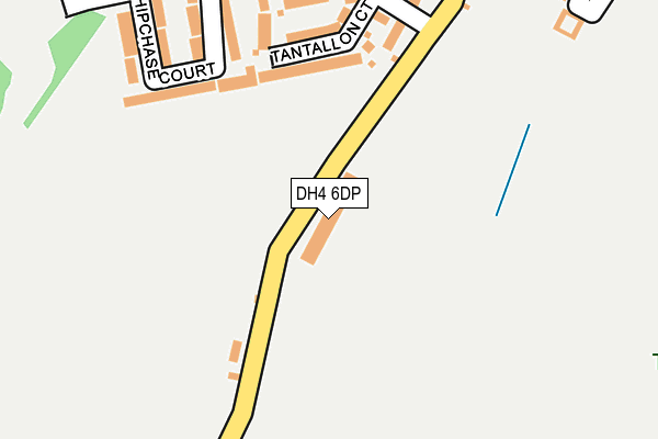 DH4 6DP map - OS OpenMap – Local (Ordnance Survey)