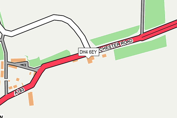 DH4 6EY map - OS OpenMap – Local (Ordnance Survey)