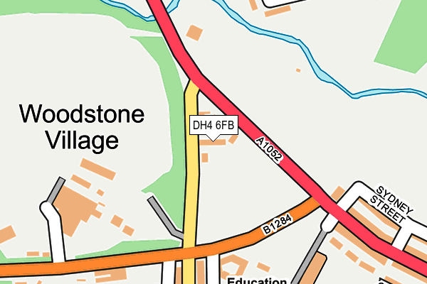 DH4 6FB map - OS OpenMap – Local (Ordnance Survey)