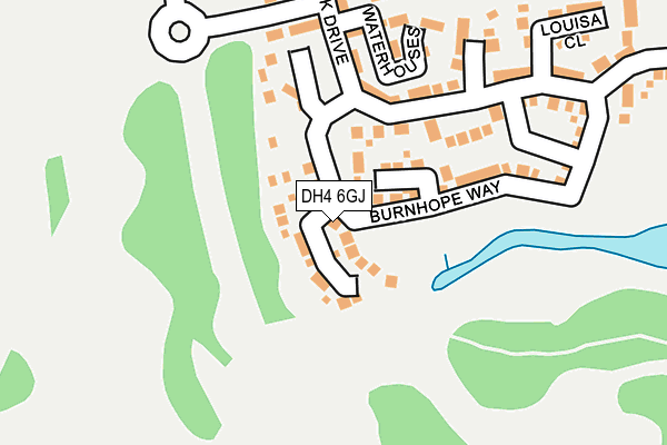 DH4 6GJ map - OS OpenMap – Local (Ordnance Survey)