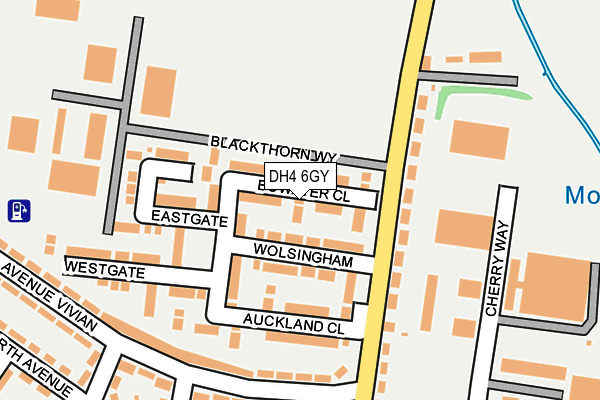 DH4 6GY map - OS OpenMap – Local (Ordnance Survey)