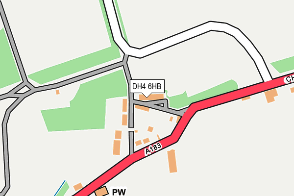 DH4 6HB map - OS OpenMap – Local (Ordnance Survey)