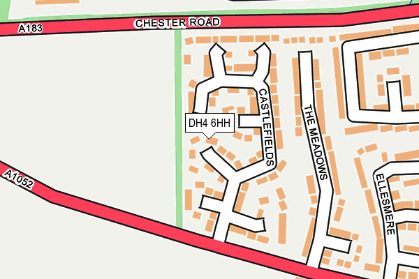 DH4 6HH map - OS OpenMap – Local (Ordnance Survey)
