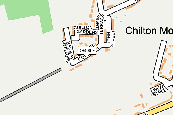 DH4 6LF map - OS OpenMap – Local (Ordnance Survey)