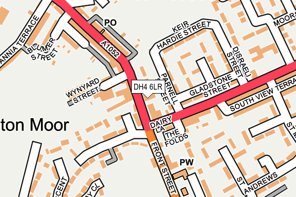 DH4 6LR map - OS OpenMap – Local (Ordnance Survey)