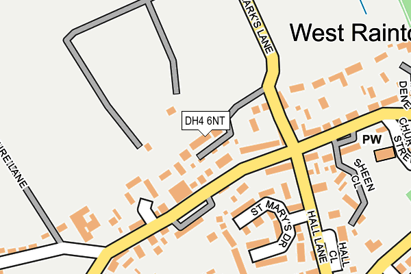 DH4 6NT map - OS OpenMap – Local (Ordnance Survey)