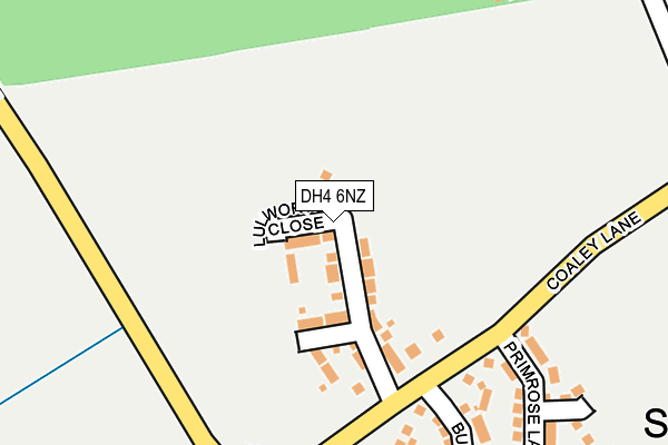 DH4 6NZ map - OS OpenMap – Local (Ordnance Survey)