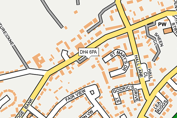 DH4 6PA map - OS OpenMap – Local (Ordnance Survey)