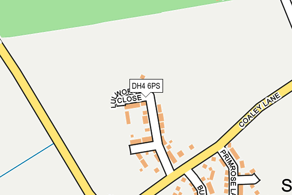 DH4 6PS map - OS OpenMap – Local (Ordnance Survey)