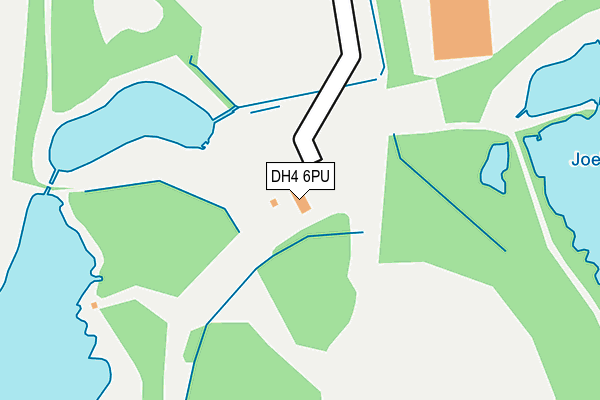 DH4 6PU map - OS OpenMap – Local (Ordnance Survey)