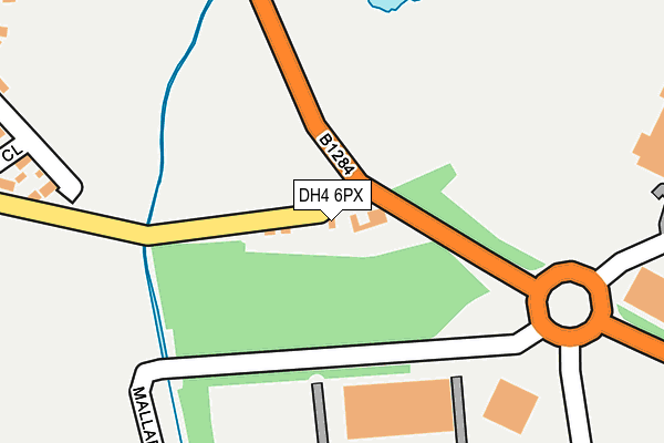 DH4 6PX map - OS OpenMap – Local (Ordnance Survey)