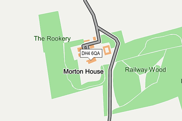 DH4 6QA map - OS OpenMap – Local (Ordnance Survey)