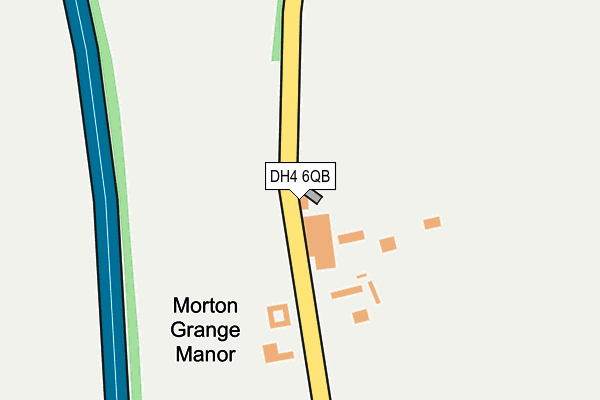 DH4 6QB map - OS OpenMap – Local (Ordnance Survey)
