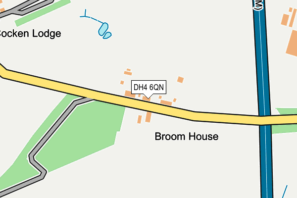 DH4 6QN map - OS OpenMap – Local (Ordnance Survey)