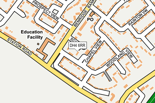 DH4 6RR map - OS OpenMap – Local (Ordnance Survey)