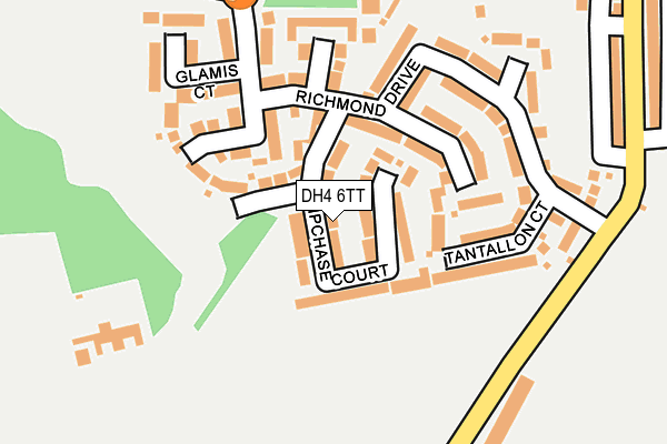 DH4 6TT map - OS OpenMap – Local (Ordnance Survey)