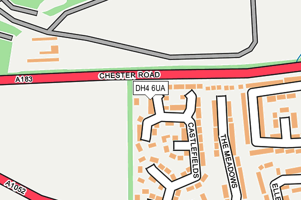 DH4 6UA map - OS OpenMap – Local (Ordnance Survey)