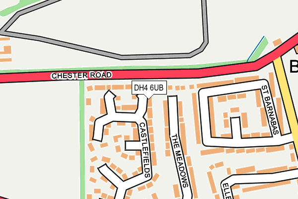 DH4 6UB map - OS OpenMap – Local (Ordnance Survey)