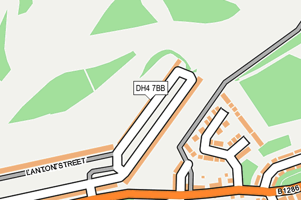 DH4 7BB map - OS OpenMap – Local (Ordnance Survey)