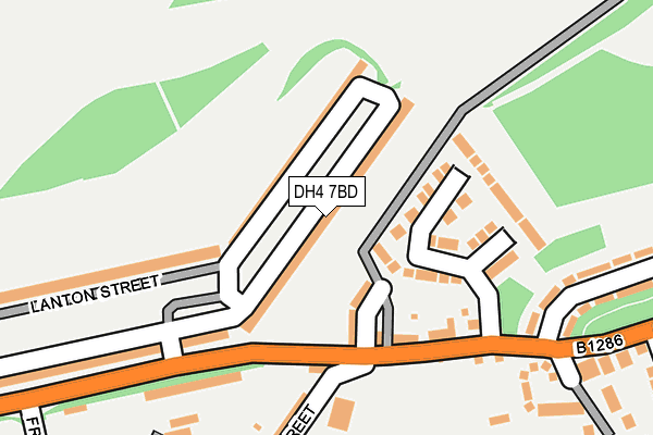 DH4 7BD map - OS OpenMap – Local (Ordnance Survey)