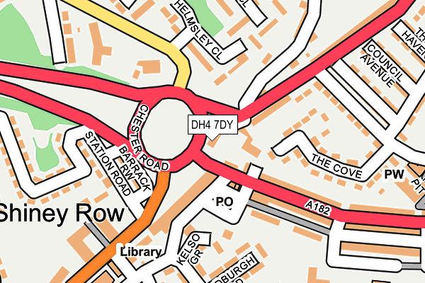 DH4 7DY map - OS OpenMap – Local (Ordnance Survey)