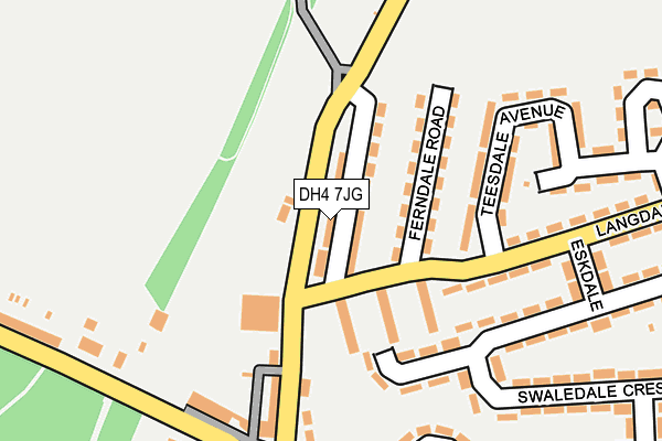 DH4 7JG map - OS OpenMap – Local (Ordnance Survey)