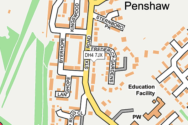 Map of BRIARWOOD DEVELOPMENTS LTD at local scale