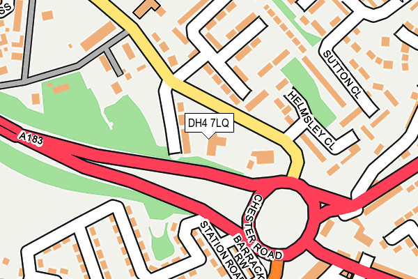 DH4 7LQ map - OS OpenMap – Local (Ordnance Survey)