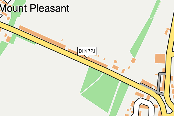 DH4 7PJ map - OS OpenMap – Local (Ordnance Survey)