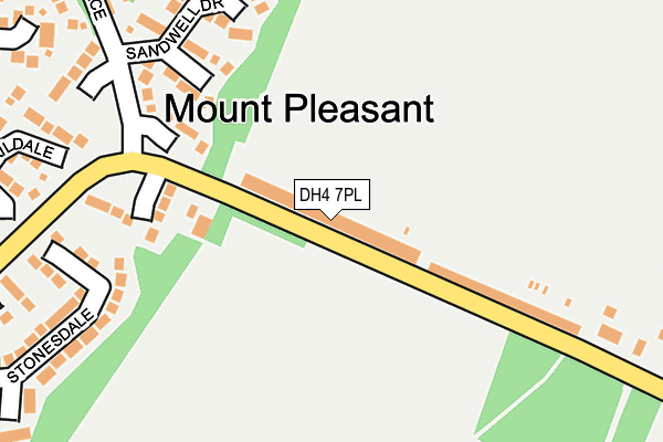 DH4 7PL map - OS OpenMap – Local (Ordnance Survey)