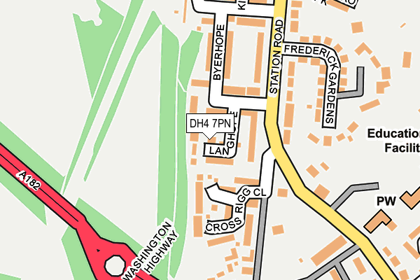 DH4 7PN map - OS OpenMap – Local (Ordnance Survey)