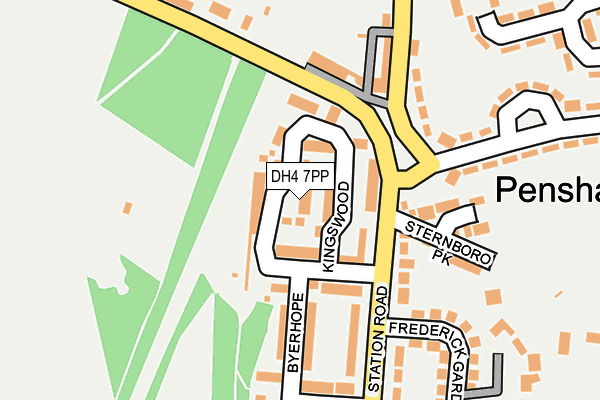 DH4 7PP map - OS OpenMap – Local (Ordnance Survey)