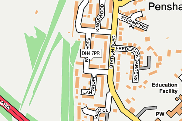 DH4 7PR map - OS OpenMap – Local (Ordnance Survey)