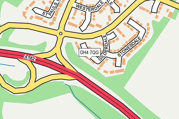 DH4 7QG map - OS OpenMap – Local (Ordnance Survey)