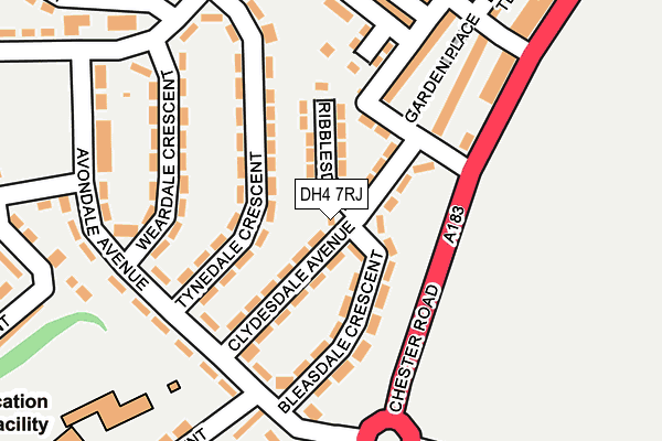 DH4 7RJ map - OS OpenMap – Local (Ordnance Survey)