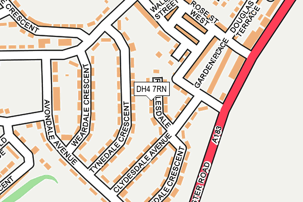 DH4 7RN map - OS OpenMap – Local (Ordnance Survey)