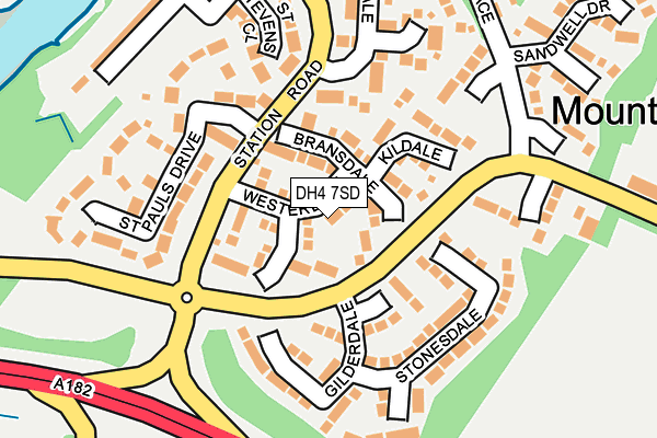 DH4 7SD map - OS OpenMap – Local (Ordnance Survey)