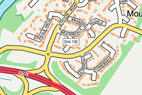 DH4 7SE map - OS OpenMap – Local (Ordnance Survey)