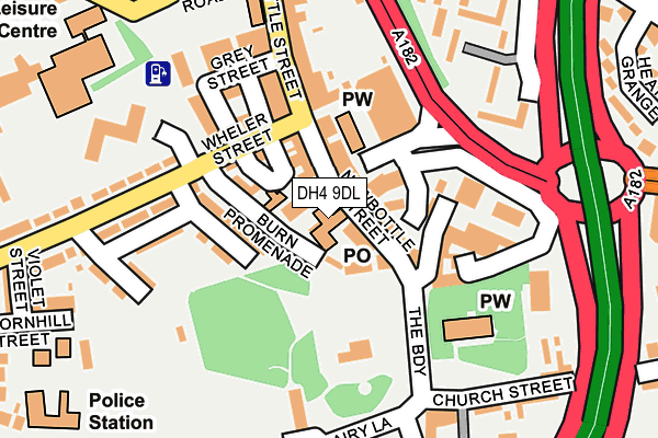 DH4 9DL map - OS OpenMap – Local (Ordnance Survey)