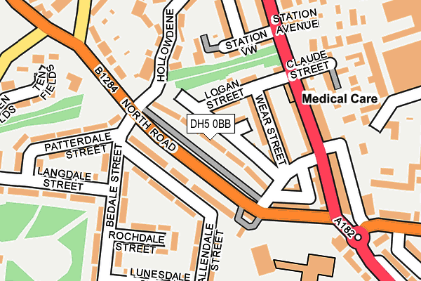 DH5 0BB map - OS OpenMap – Local (Ordnance Survey)