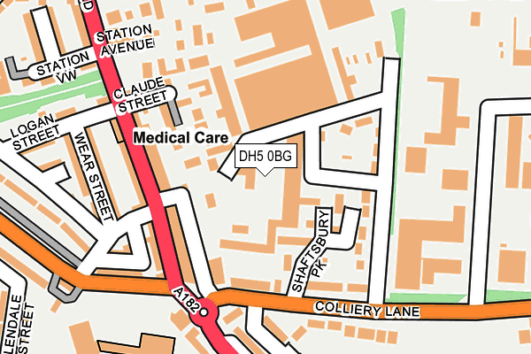DH5 0BG map - OS OpenMap – Local (Ordnance Survey)